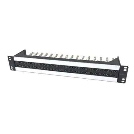 Canare 32MCKA-ST-2U 12G-SDI Staggered Micro Video Patchbay - 2RU - Normal Through