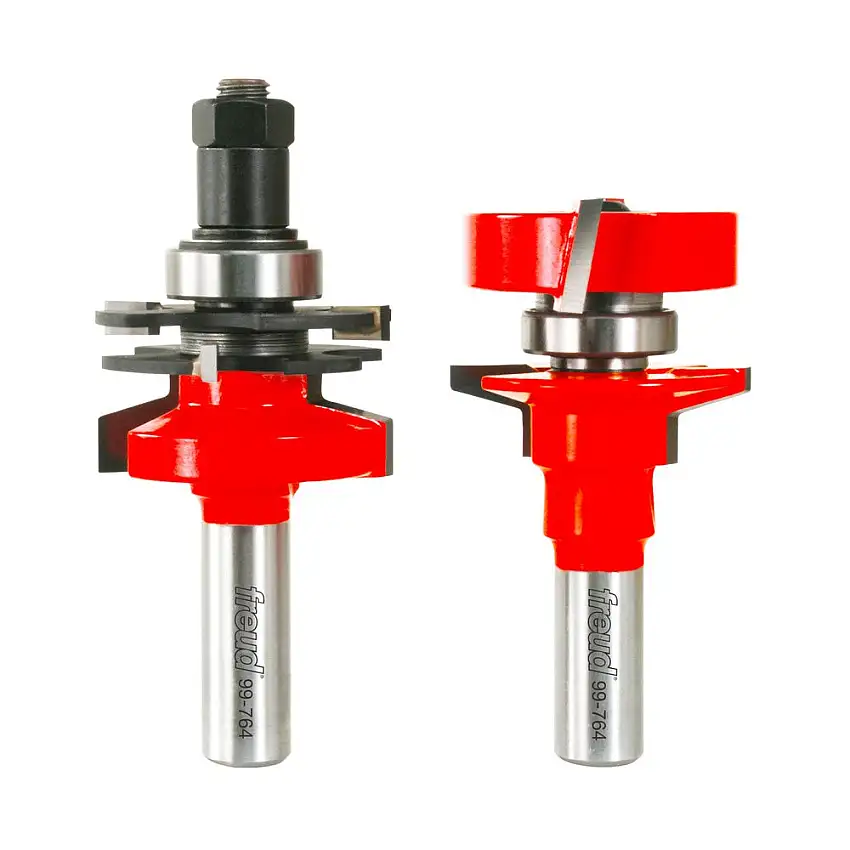 Freud Premier Adjustable Rail & Stile Bevel Router Bit Set - 1-11/16"