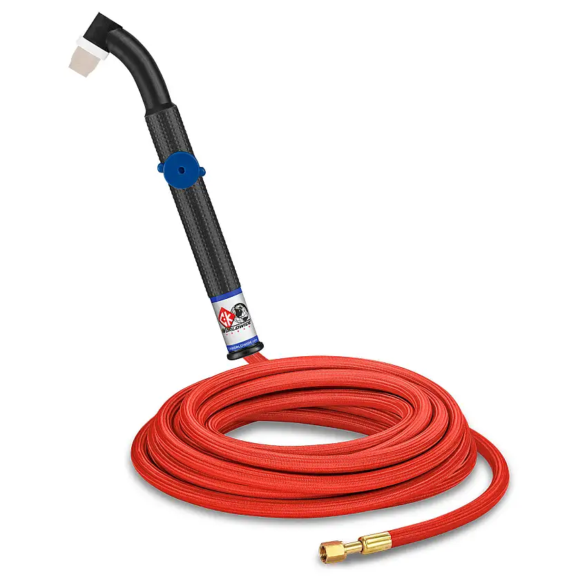 CK 90A Flex Head TIG Torch w/ Valve 25ft | Weld Shop Supply