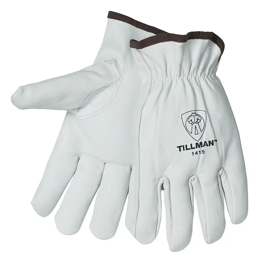 Tillman® 1415 White Goatskin Unlined Drivers Gloves