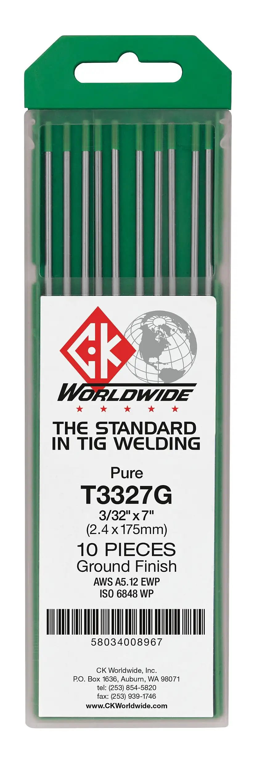 5/32" Pure Tungsten Electrode | CK - Weld Shop Supply