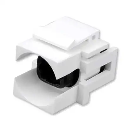 Vanco 820499 Toslink Keystone Insert Toslink F to Toslink F - White