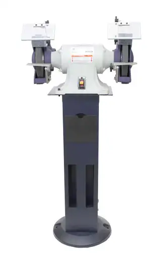 Palmgren 9682078 Bench Grinder and Pedestal Stand Combo | 8" Wheel Diameter | 3600 RPM | 5/8" Arbor Hole