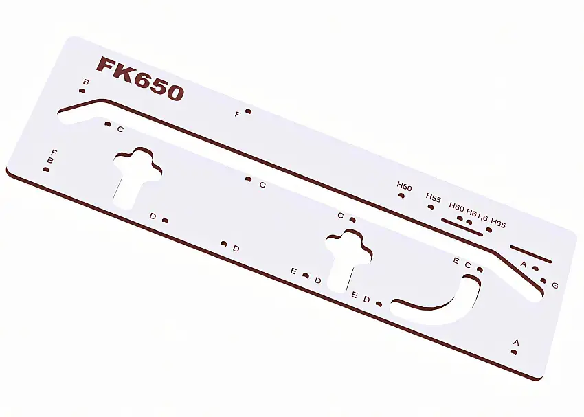 Milling template FK650 for worktops