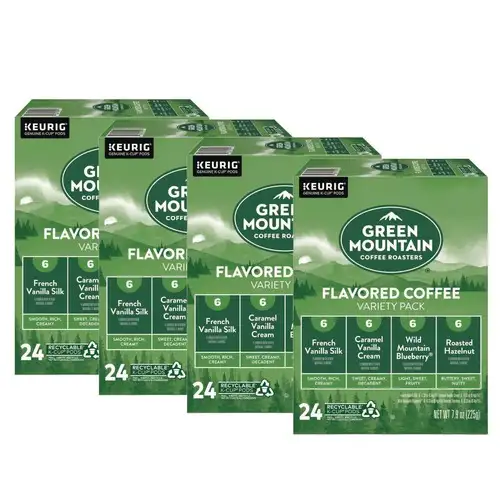 Green Mountain Coffee Flavored Variety Coffee K-Cups - Assorted Flavors (96/Carton)