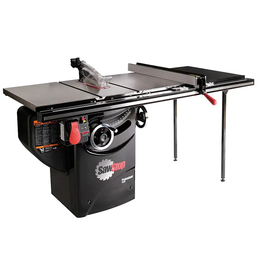 SawStop 220V Single Phase 3 HP 13 Amp 10 in. Professional Cabinet Saw with 36 in. Professional Series T-Glide Fence System - PCS31230-TGP236