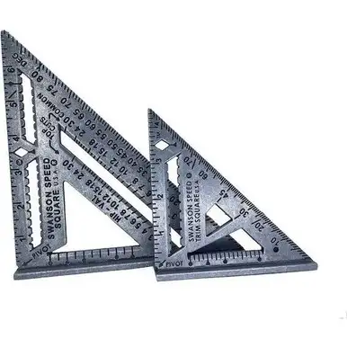 Swanson S0100-AS0145 7" Speed Square Pro and 4.5" Speed Trim Square Combination Kit