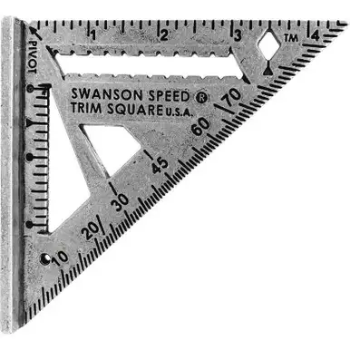 Swanson S0145 4-1/2" Aluminum Speed Trim Square