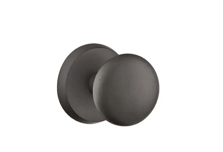 Emtek Concealed Fastener Winchester Knob Set with Sandcast Bronze #2 Rosette