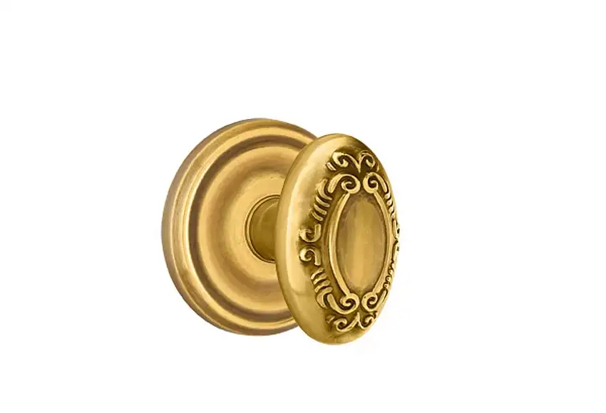 Emtek Concealed Fastener Victoria Knob Set With Regular Rosette