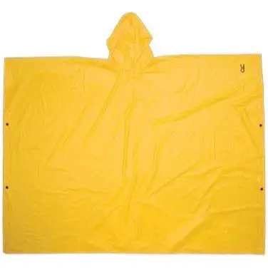Custom Leathercraft R10410 Lightweight PVC Rain Poncho - Yellow