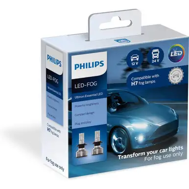 Philips H7 Ultinon Essential LED Fog Lights - 2 per Package